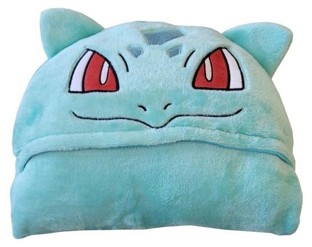 Manta de Pokémon con gorro, diseño de Bisasam, 120 x 150 cm Imagen del producto 