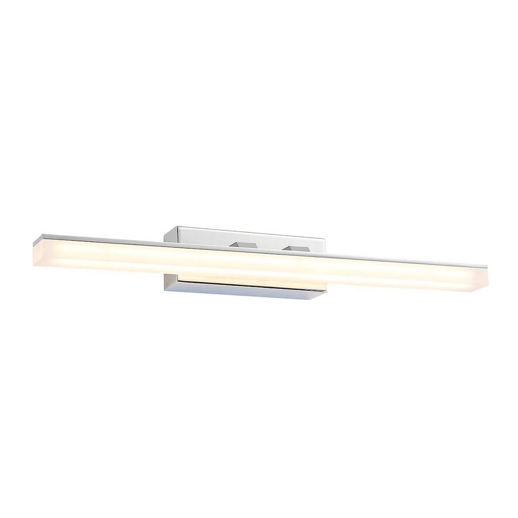Lucande LED-Bad-Wandleuchte Julie, 46cm, chrom, Metall, IP44