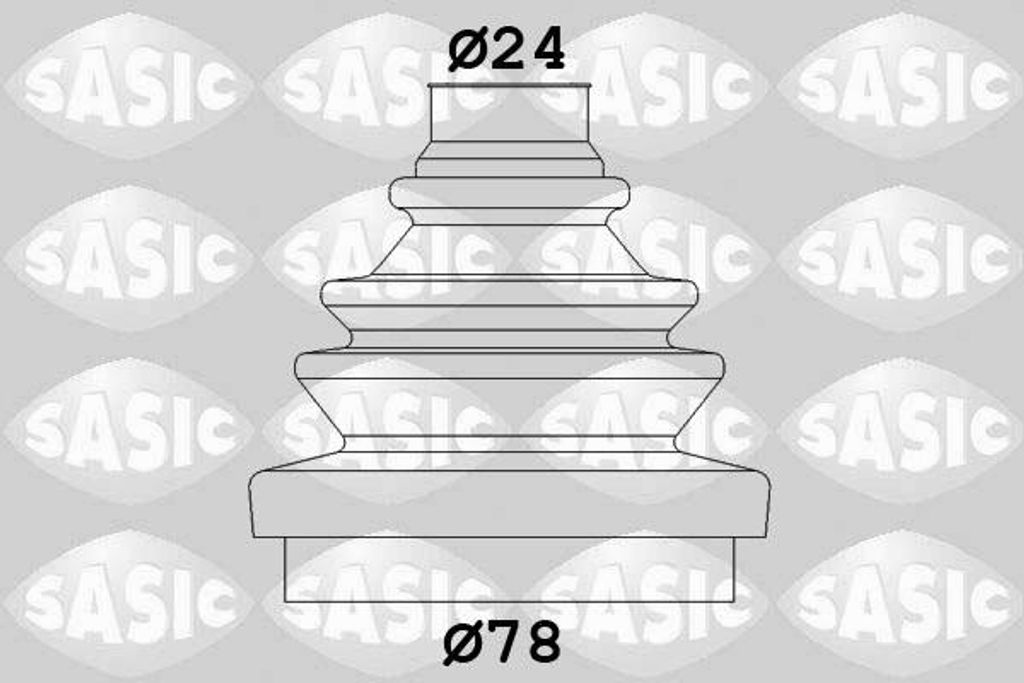 SASIC Faltenbalgsatz Antriebswelle Radseitig für FIAT BARCHETTA (183) 2933013
