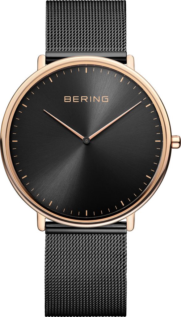 Bering Herren Uhr Armbanduhr Slim Classic - 15739-166 Meshband