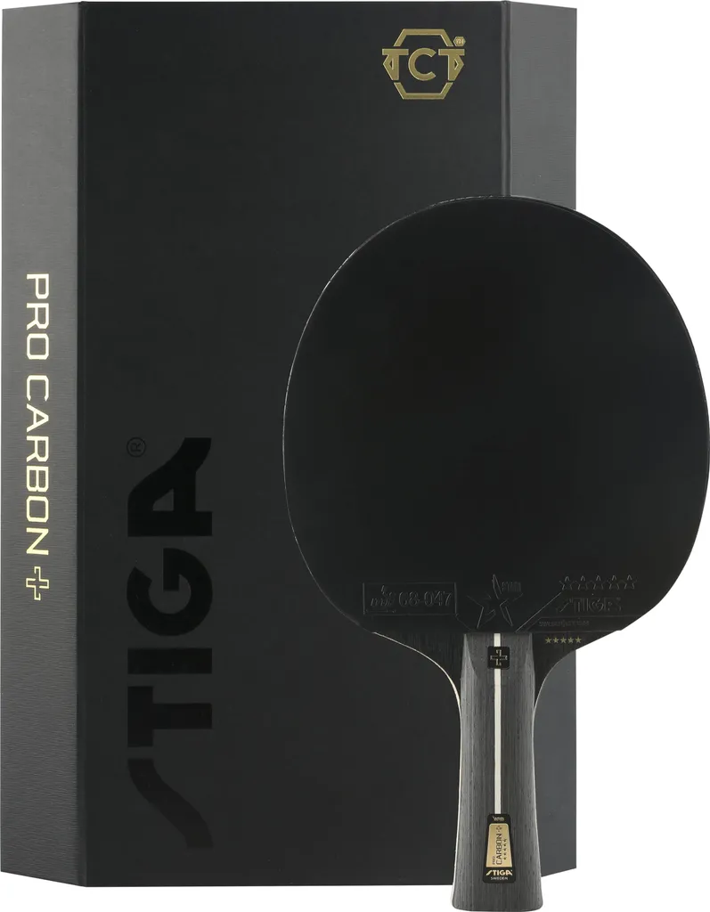 Raquette ping-pong STIGA Pro Carbon+ Plus idéale pour club et tournoi
