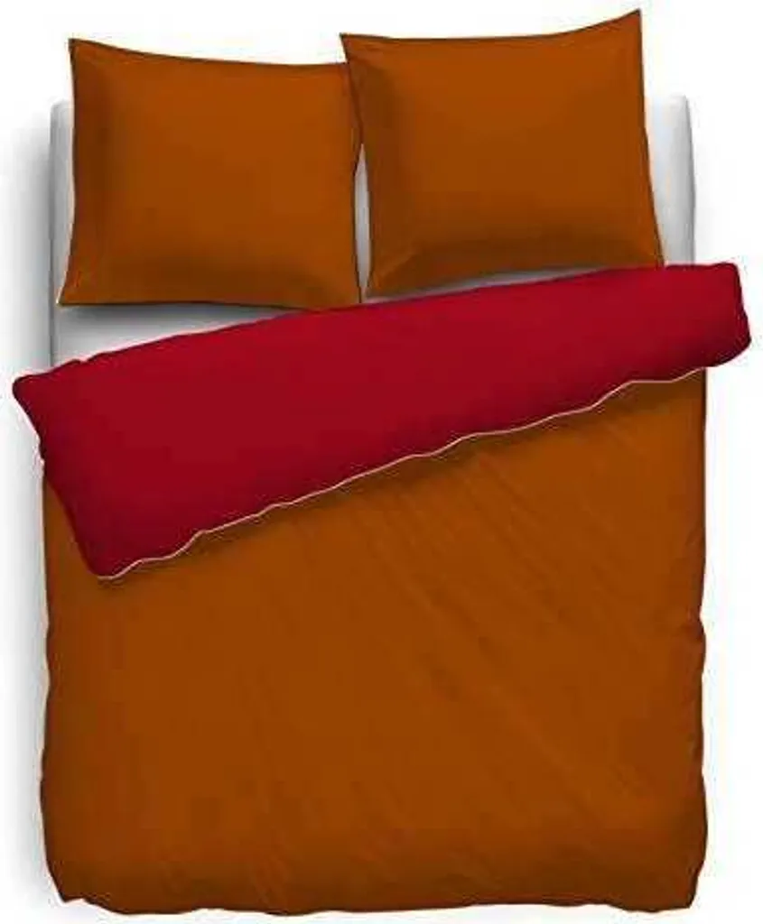 Set Letto Percalle 155x200 cm Reversibile Terra - Cotone 100%