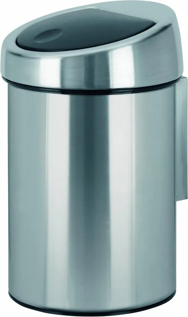 Poubelle de Salle de Bain 3L en Acier Mat Anti-traces avec Ouverture Tactile