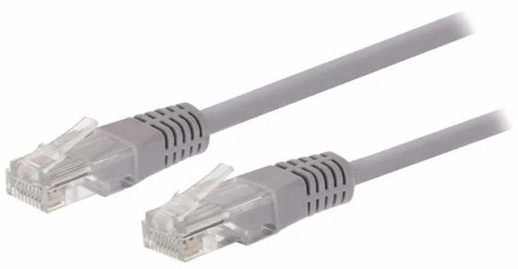 Kabel C-TECH patchcord Cat5e, UTP, šedý, 0,5m