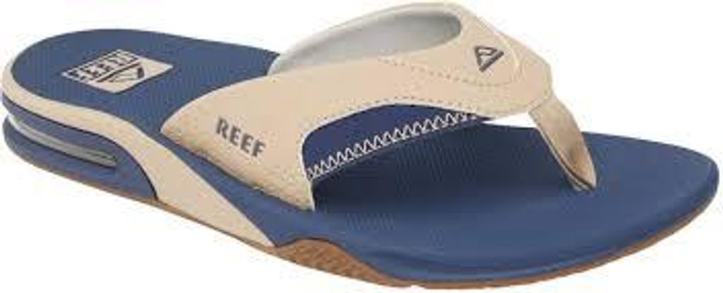 Reef Fanning Zehentrenner Sandale - Grösse 39 - tan/navy/tanj