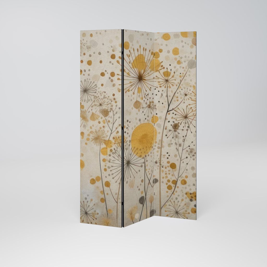 SpaceRebels Paravent Raumteiler - 3-teilig Raumtrenner, Druck 1-Seite - Raumtrenner - Trennwand Wohnung - Room Divider - Spanische Wand Deko Modern...