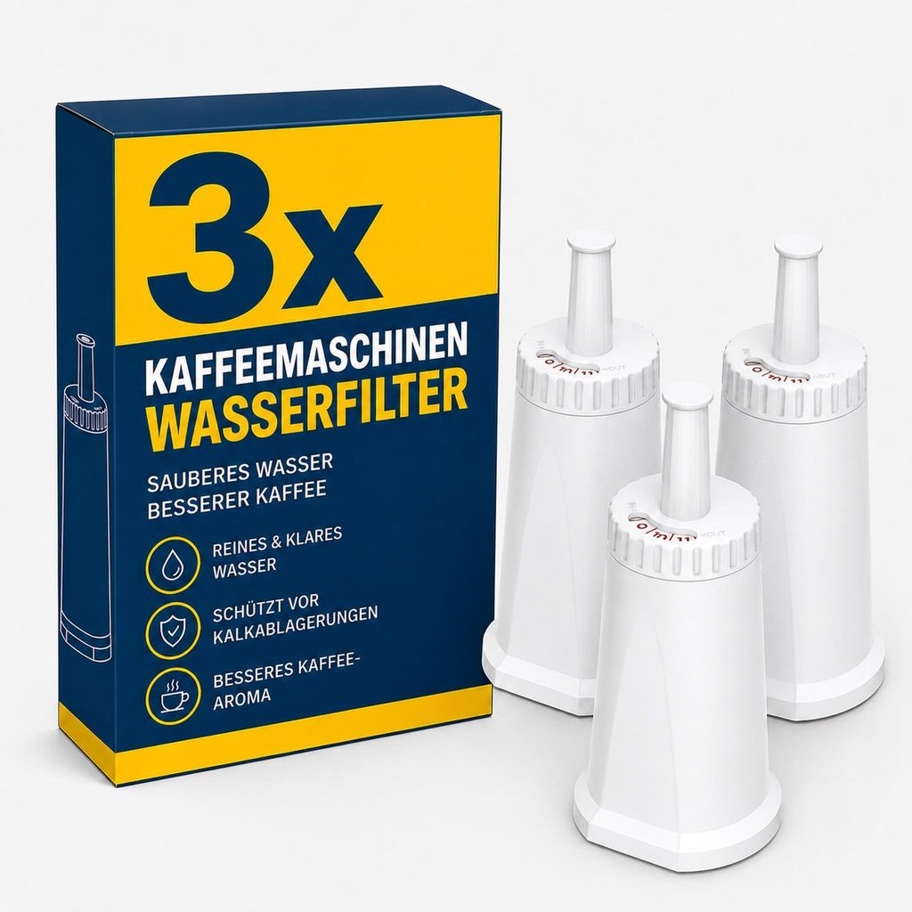 Wasserfilter Ersatz für Sage Kaffeevollautomat, 3 Stück Produktbild 