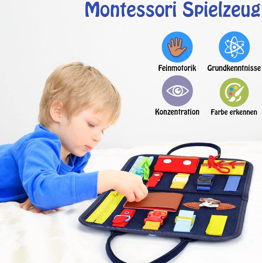 Activity Board,Busy Board Montessori Spielzeug mit Produktbild 5