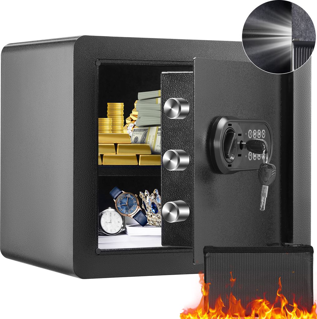 VEVOR Safe Tresor Dokumententresor Geldschrank Wandtresor 1,2 Kubikfuß Büro