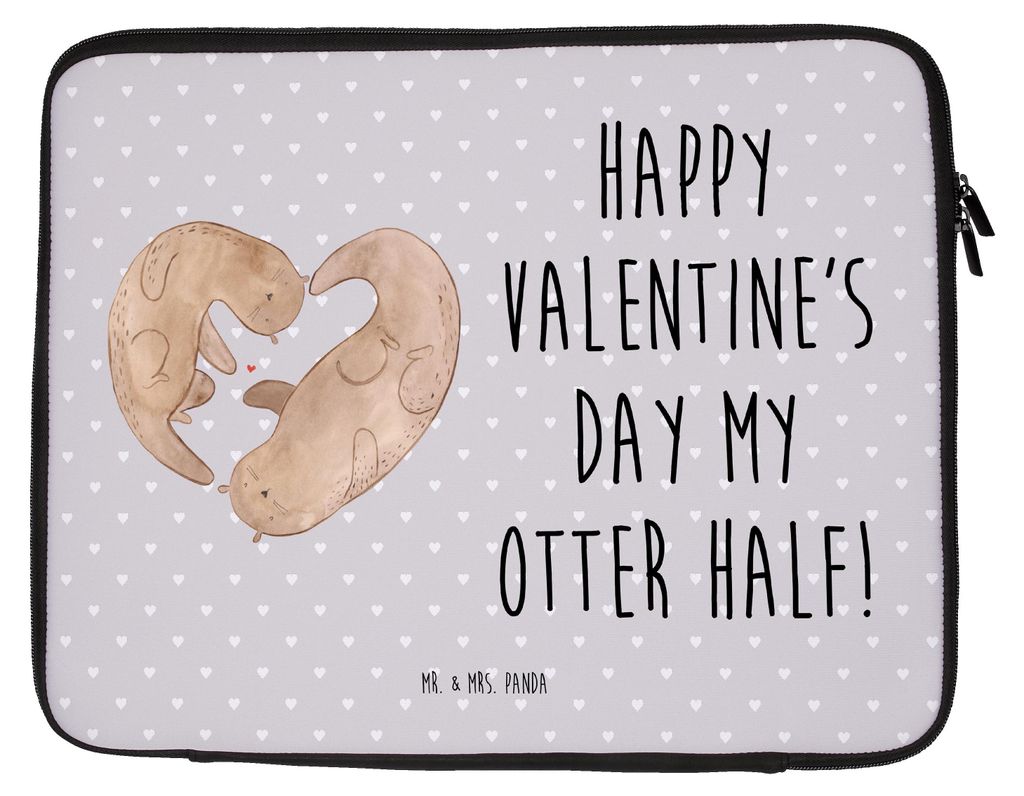 Mr. & Mrs. Panda Laptophülle Otter Valentine 33 x 42 cm - Produktbild 