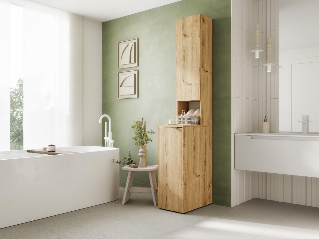 Badezimmerschrank LORA 210 x 33 x 56 cm hoch, Produktbild 