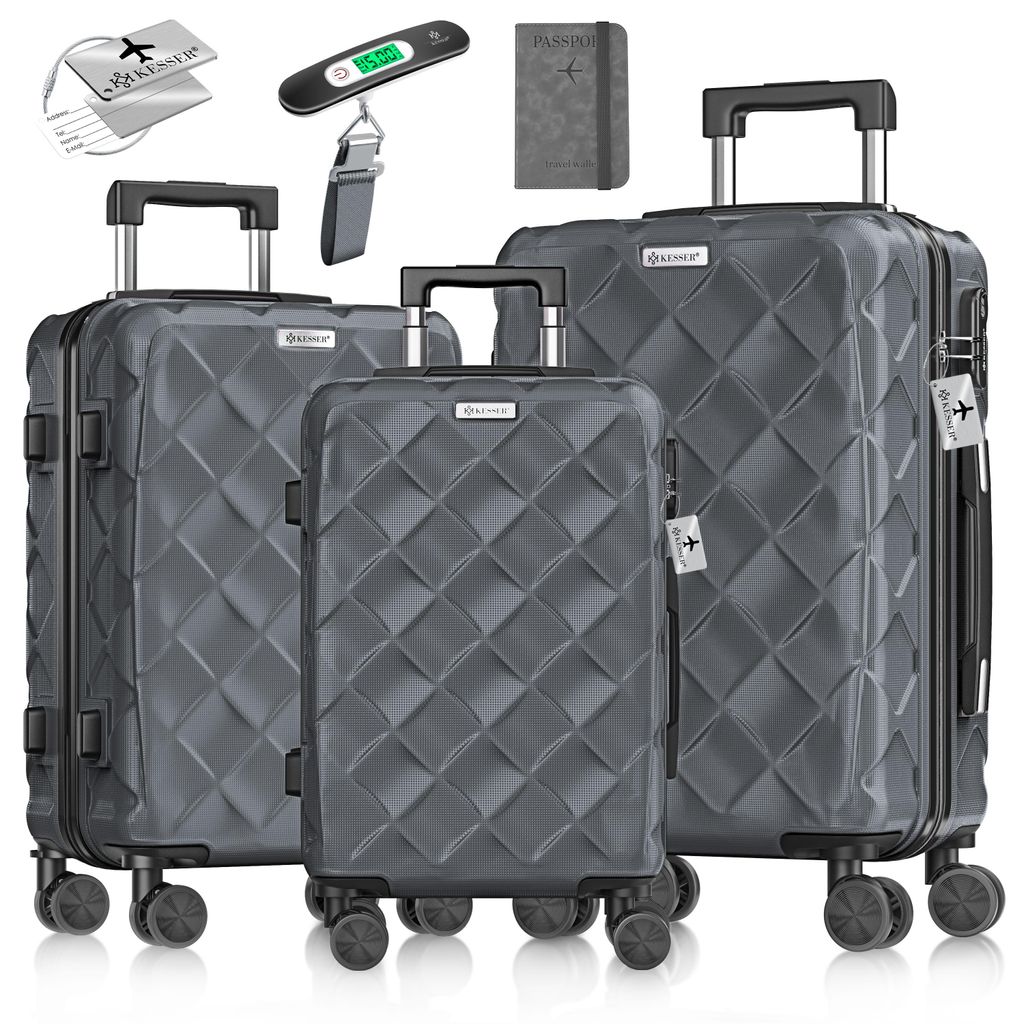 KESSER® Reisekoffer Set 3-teilig | Kofferset + Handgepäck | Produktbild 
