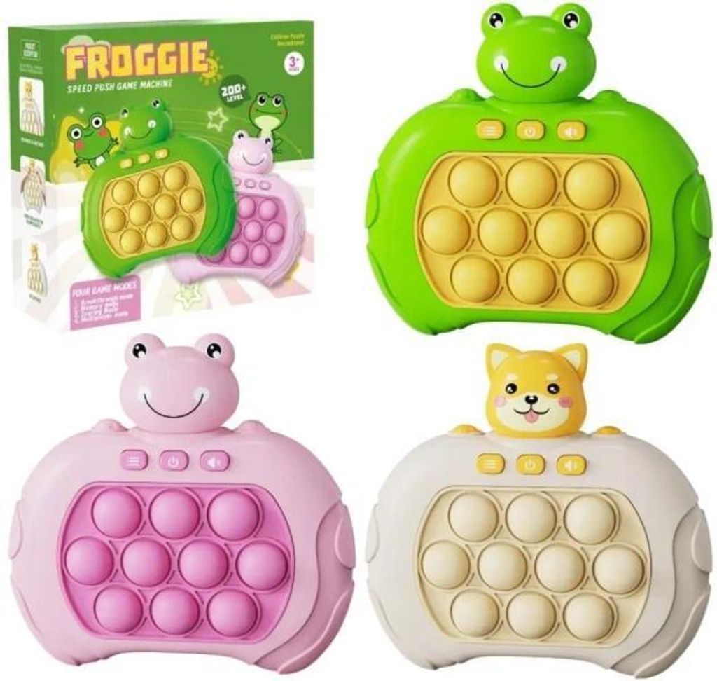 Spiel „Pop It Quick Push – Frosch und Hund“ – Trifox
