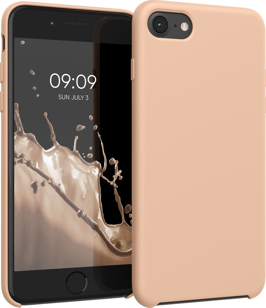 kwmobile Hülle kompatibel mit Apple iPhone SE (2022) / iPhone SE (2020) / iPhone 8 / iPhone 7 Hülle - Silikon Handy Case - Handyhülle weiche