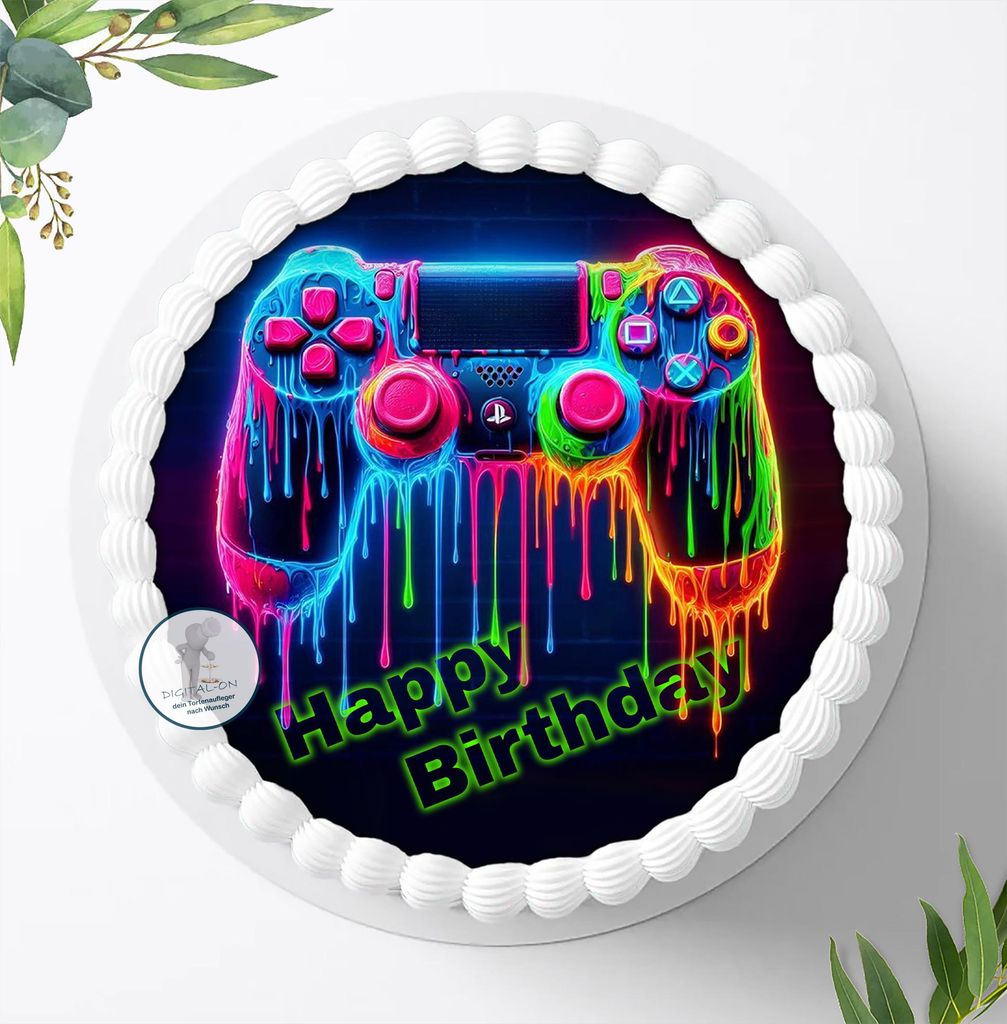 Für die Geburtstags Torte ein Tortenaufleger, Zuckerbild Produktbild 