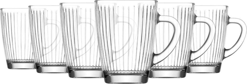 LAV Hestia Glasbecher – 250 ml – 6er-Pack