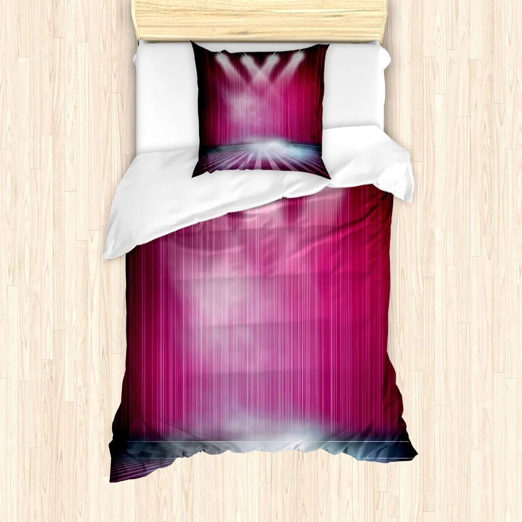 Set Letto Singolo ABAKUHAUS Antiacaro Rosa Fucsia 2 Pezzi