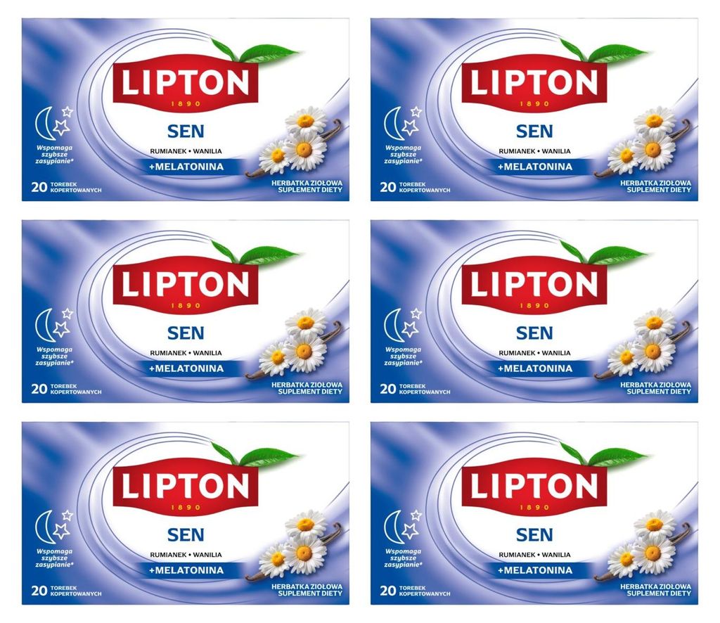 Lipton Schlaftee 6x 20 Teebeutel - Kräutertee mit Melatonin Produktbild 