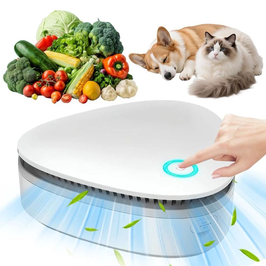 Luftreiniger Allergiker, Ozongenerator, 1200 mAh Akku Produktbild 