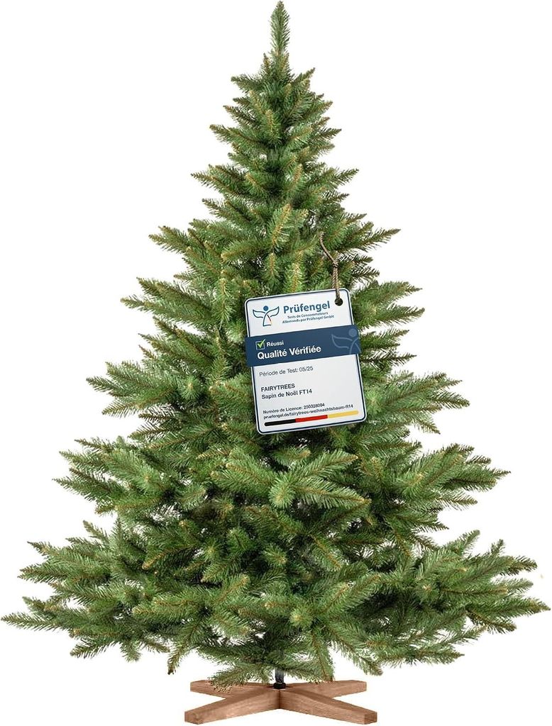 FairyTrees albero di Natale artificiale 180cm Abete Immagine del prodotto 