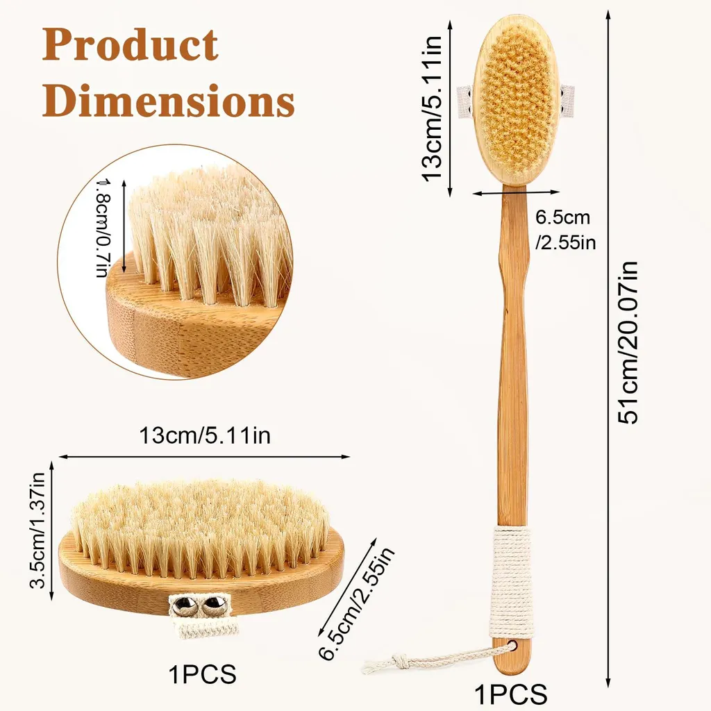 Brosse pour le dos massage corps : la solution contre la peau sèche - 2