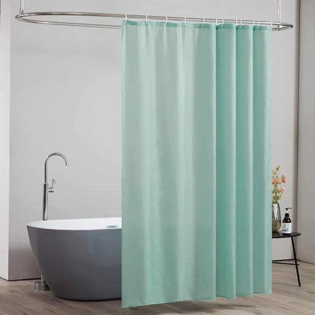Rideau de douche anti-moisissure 180x210 cm vert Munich : fini les taches