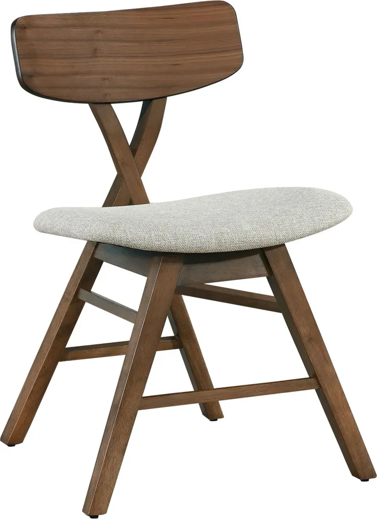 Selsey Loomens – Sedia in legno marrone / beige