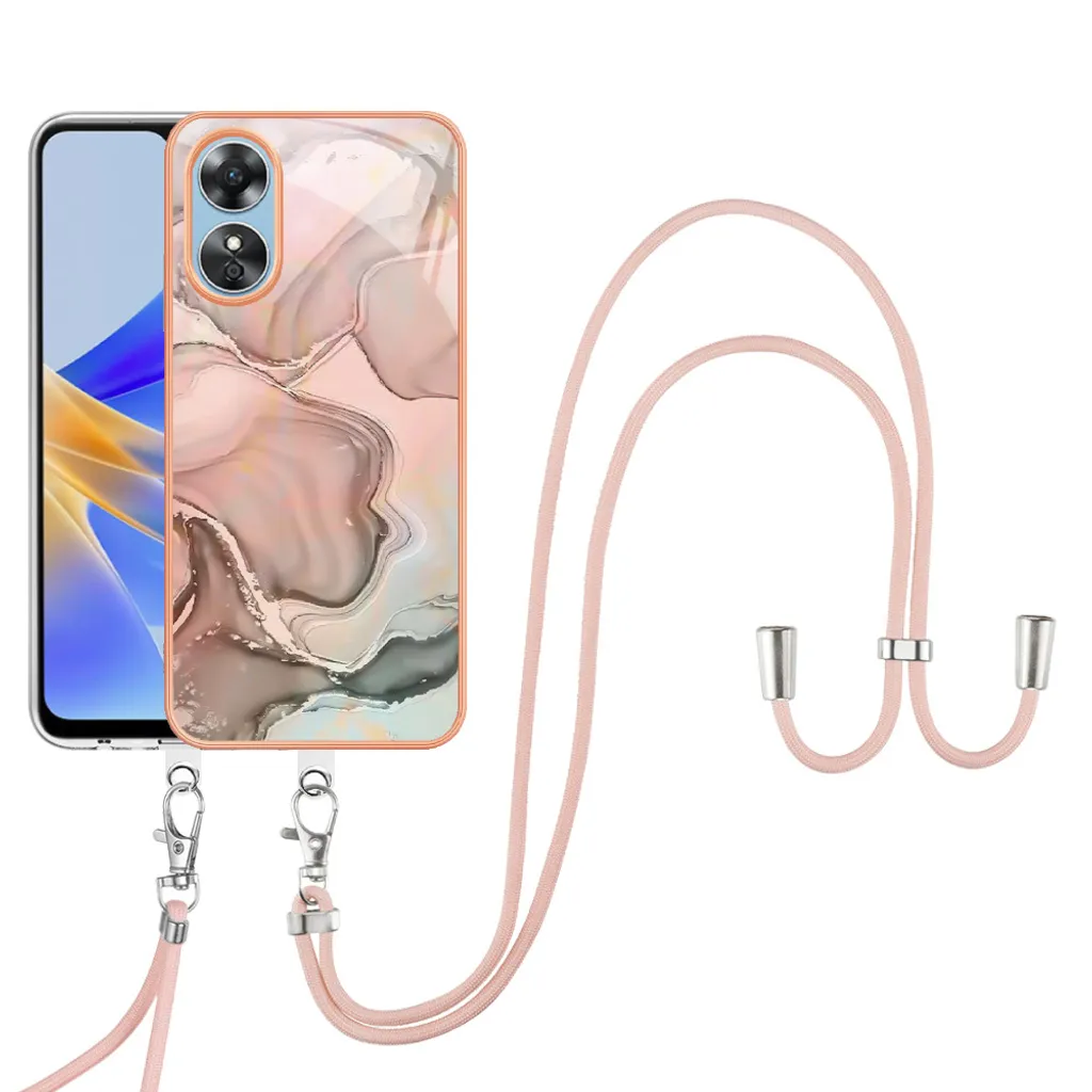 Regalo Idea: Custodia OPPO A17 con Cinturino Crème e Fantasia Chic