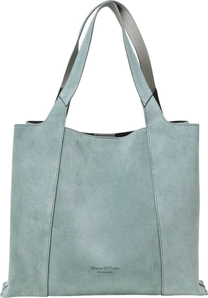 Sac shopping femme Marc O'Polo Tany Shopper en cuir coloris bleu gris chic