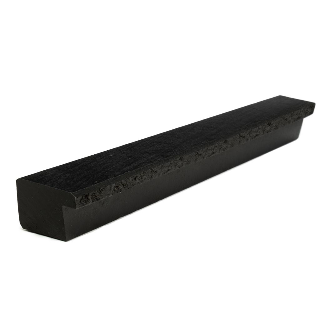 Möbelgriff aus Holz 20 cm Massiver 1 Stück Schrankgriffe Schwarz Matt