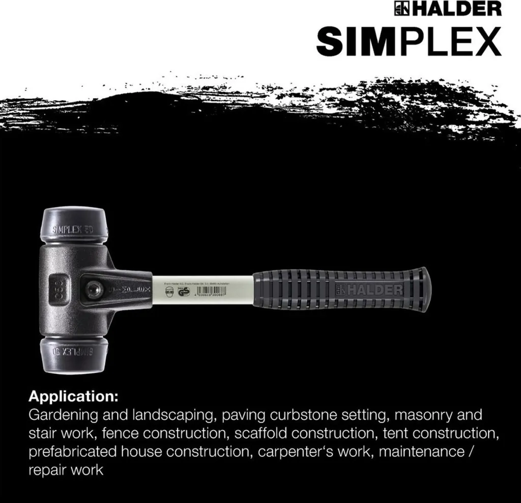 Mazza SIMPLEX 80mm Gomma - Risolvi il Problema dei Danni alle Superfici - 8
