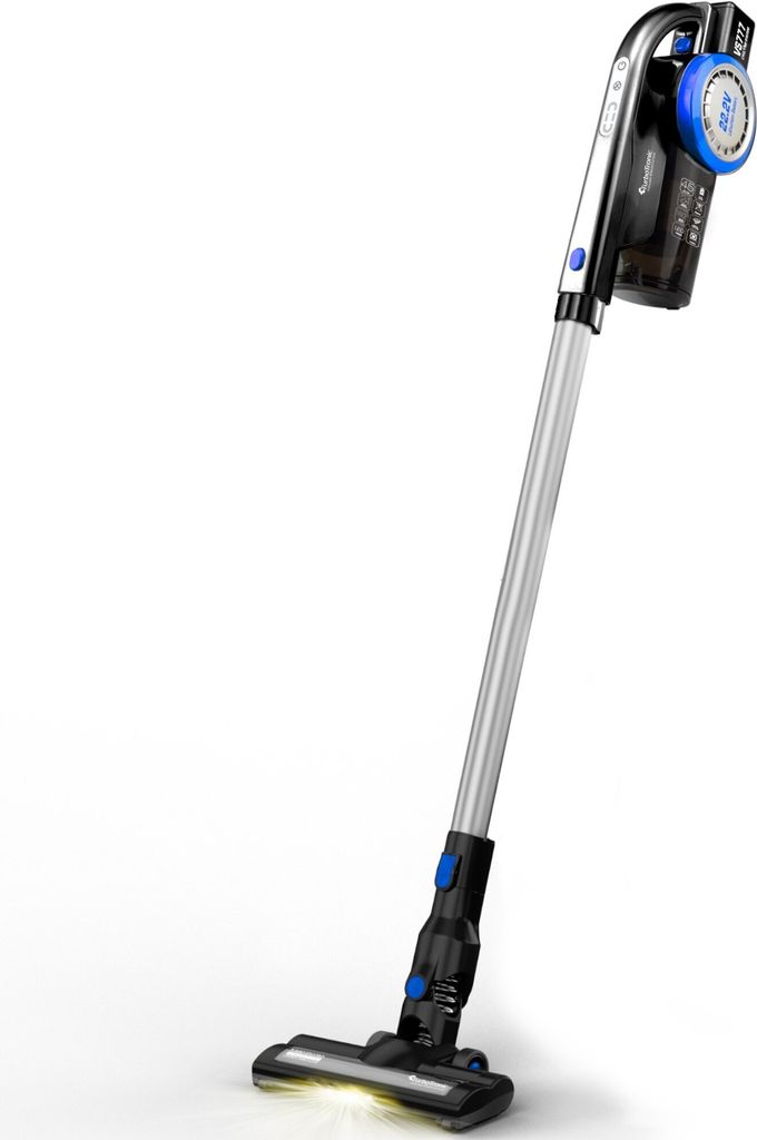 Akku-Staubsauger kabellos 2in1 Handstaubsauger beutellos Wandhalterung LED-Licht