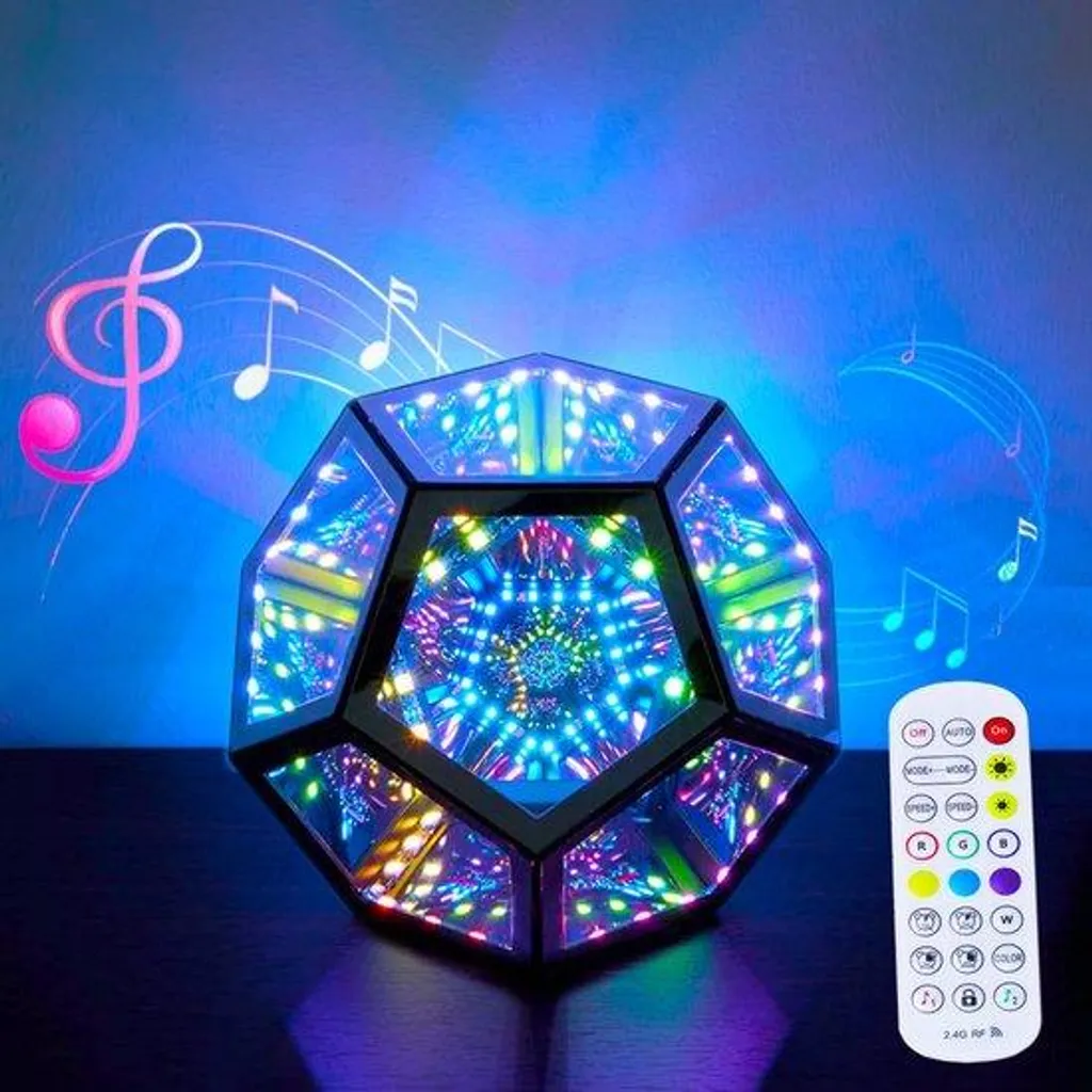 Éclairage de tunnel à miroir 3D RGBW Cube USB - Décoration Gaming LED