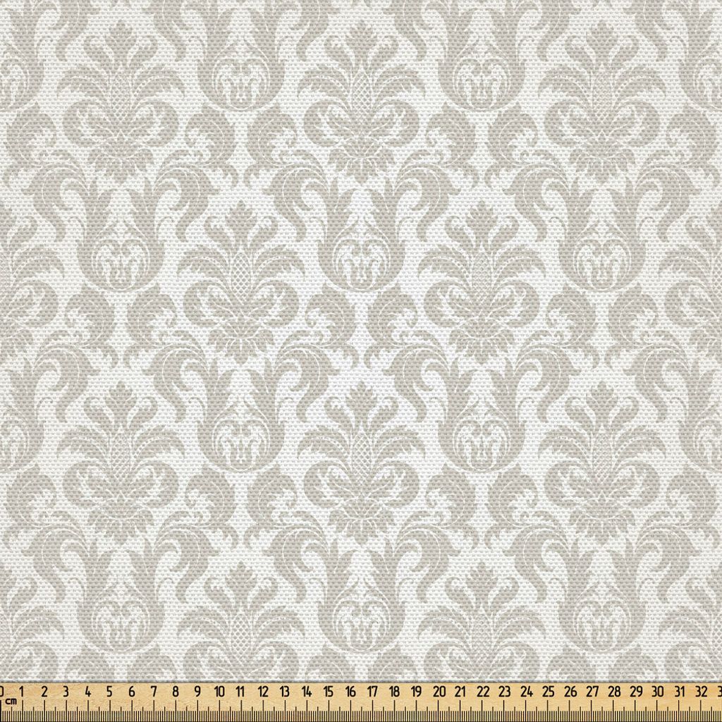 ABAKUHAUS Damast Gewebe als Meterware, Abstract Floral Pattern Wedding inspiriert weichen farbigen Design komplexen asiatischen Motiven, 1 M (148 x...