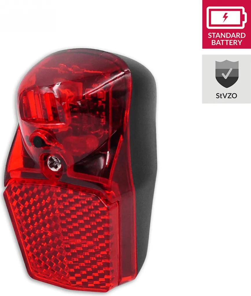 Feu arrière à LED Lynx Compact StVZO noir pour montage sur garde-boue