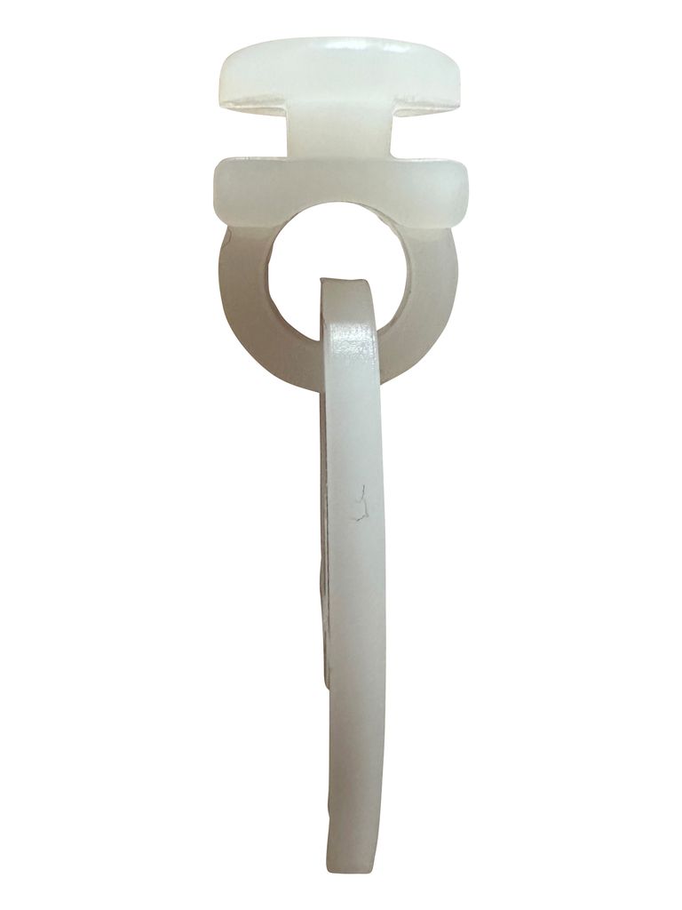 Lot De 100 Crochets à Rideau Transparents - Œillet 10 Mm - Plastique De Qualité Supérieure