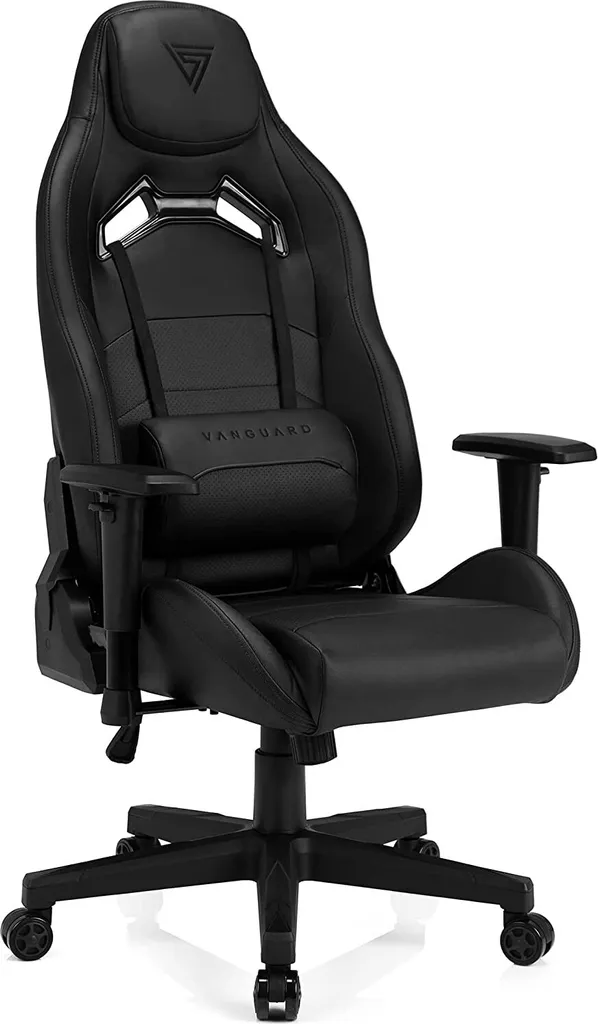 Fauteuil gaming pour PC SENSE7 Vanguard - Confort longue durée Noir 150 kg