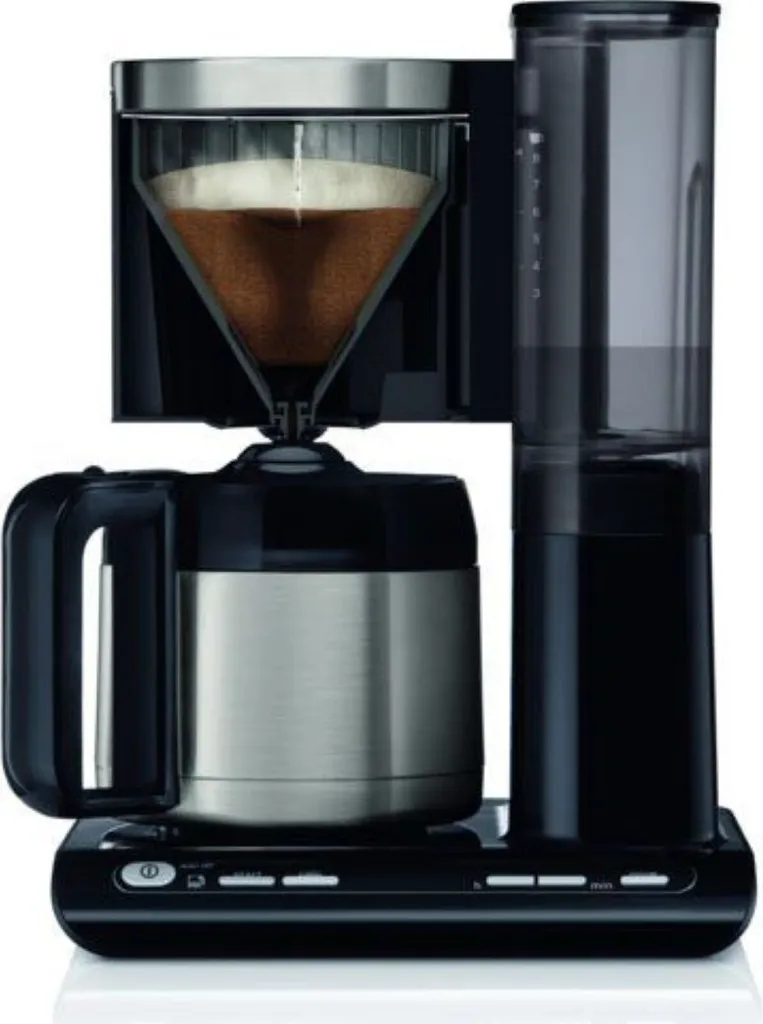 Machine à café filtre Bosch TKA 8A 683 Styline et son porte-filtre inox