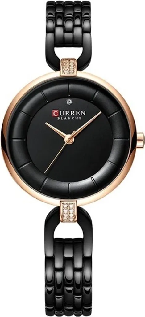 Montre de Soirée Femme CURREN Noire KP6197 - Parfaite pour le Travail