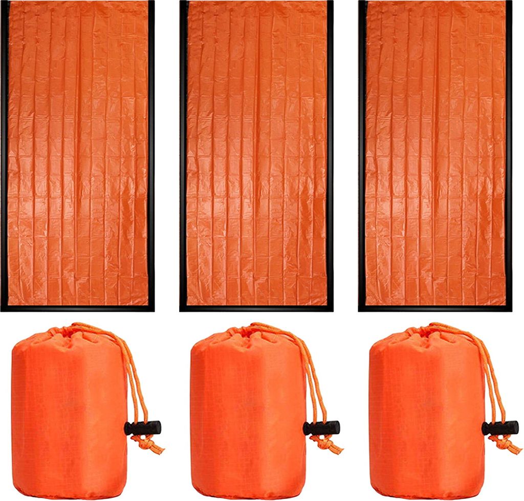 1/2/3/4/5 Stück Notfallschlafsack, Thermo-Biwaksack, wasserdichte Notfalldecke, Schlaf-Überlebensunterkunft für Outdoor-Abenteuer