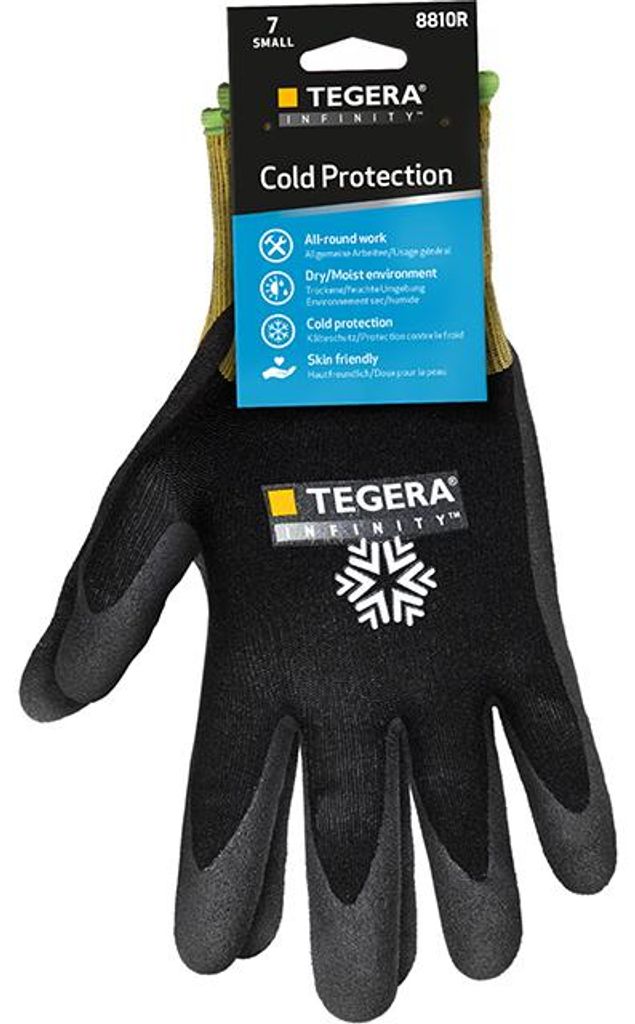 Synthetikhandschuh TEGERA 8810R INFINITY | 6 Paar schwarz, Cat.II, 4221X, Gr. 7