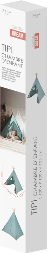 Tipi de Jeu Enfant Stable Bleu - La Solution pour une Chambre Rangée - 2