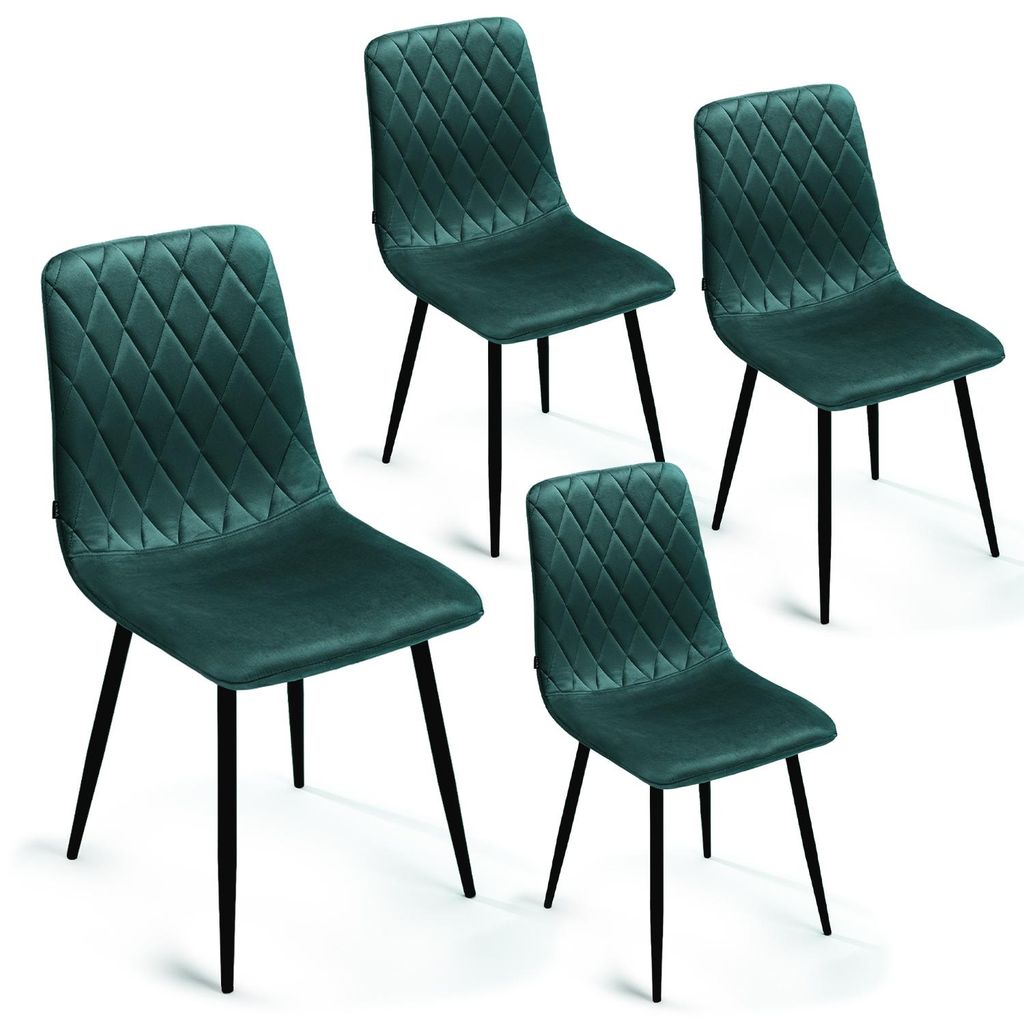 Lina® Elisia Esszimmerstuhl im modernen Design - Samt - Produktbild 
