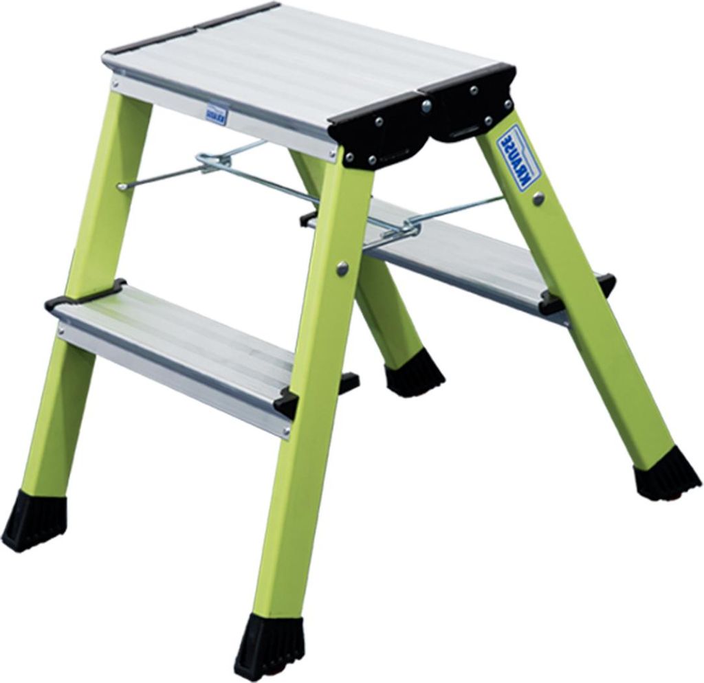 KRAUSE Klapptritt MONTO Rolly grün 2x 2 Stufen, H: 55,0 cm