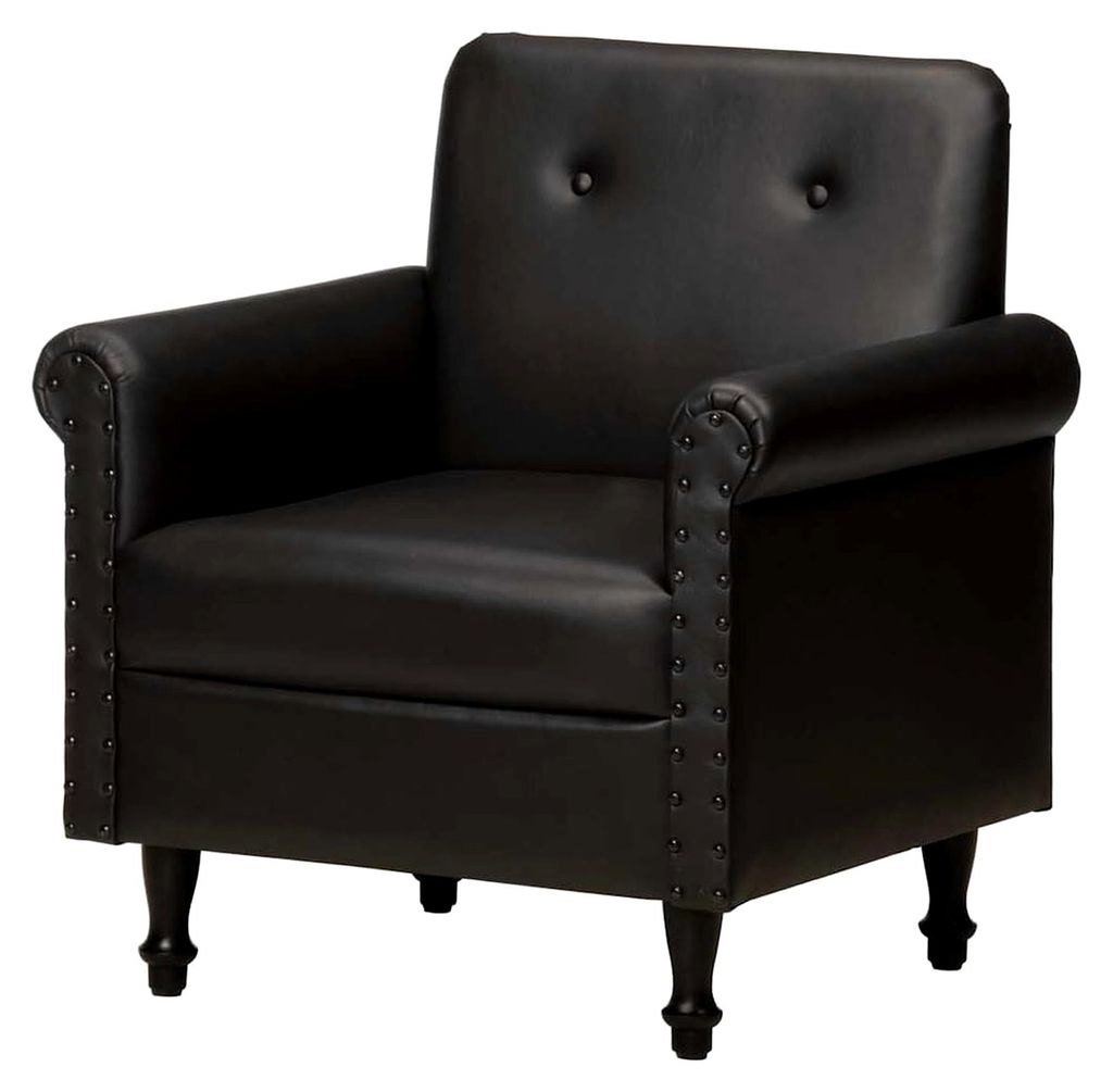 Cocktailsessel Relaxsessel Clubsessel Loungesessel Polstersessel Ledersessel Armsessel Lounge Sofa Einzelsofa Schwarz Echtleder