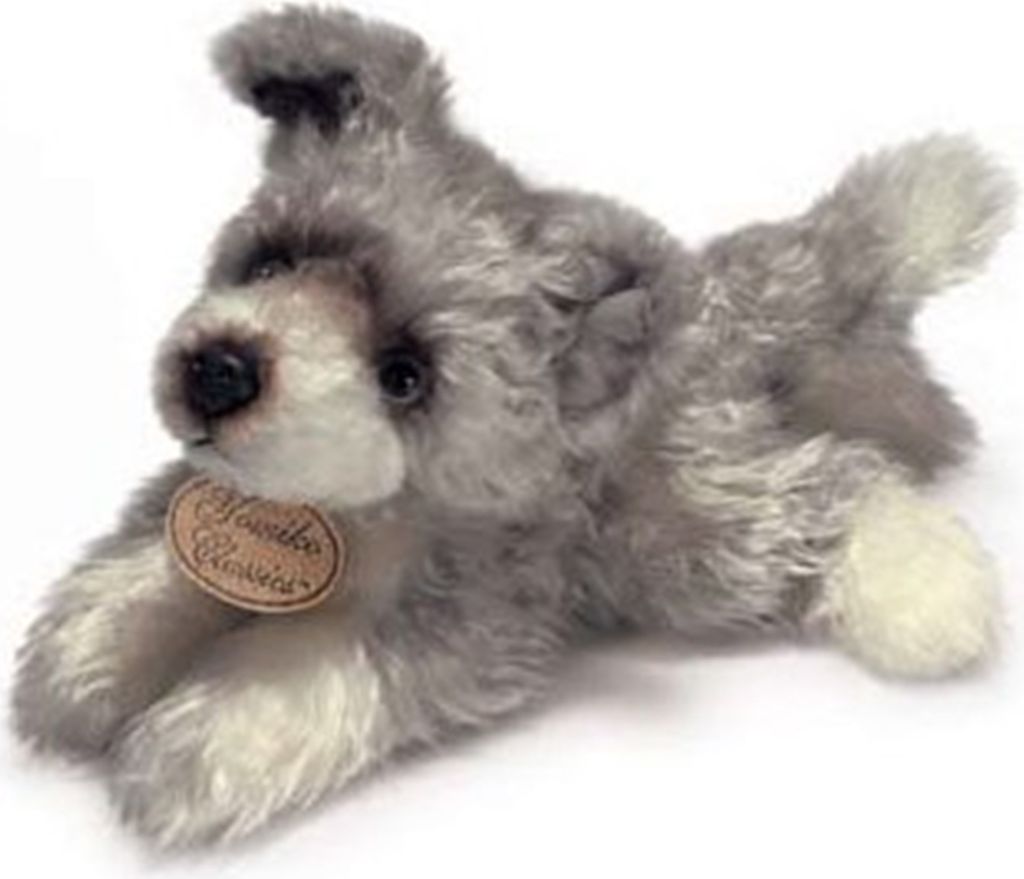 Russ Berrie - 35836 - Yomiko, Hund, Plüsch, Mischling aus englischer Bulldogge und Pudel, grau, 28cm