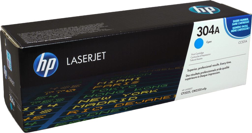 HP 304A Cyan Original LaserJet Tonerkartusche, 2800 Seiten, Produktbild 