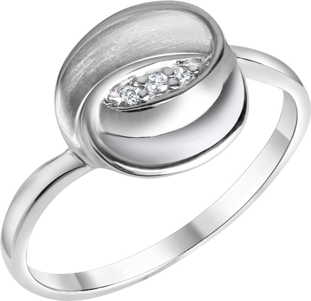 V Ring 925/- Sterling Silber weiß 060 (19,1) Zirkonia weiß 274270085
