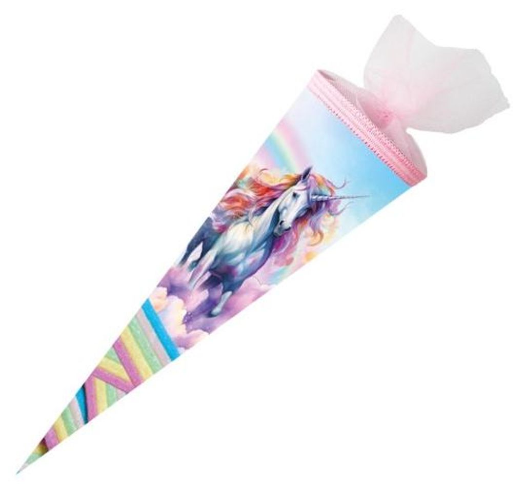 Nestler Schultüte Sweet Unicorn 50cm mit Tüllverschluss