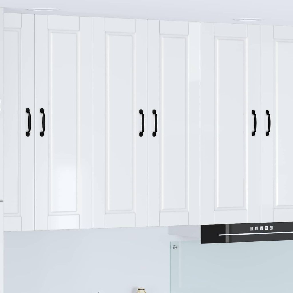 Möbel Wandschrank PORTO Hochglanz Weiß 60 x 31 x 100 cm Produktbild 